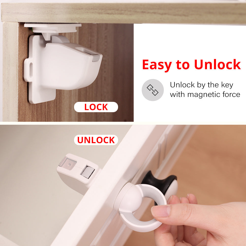 Baby Magnetisk Usynlig Sikkerhedslås