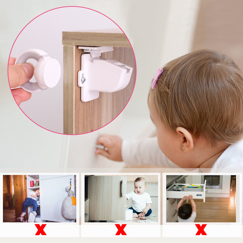 Baby Magnetisk Usynlig Sikkerhedslås