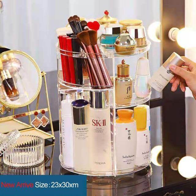 360 Grad Rotation Kosmetik MakeUp Cologne Organizer Box