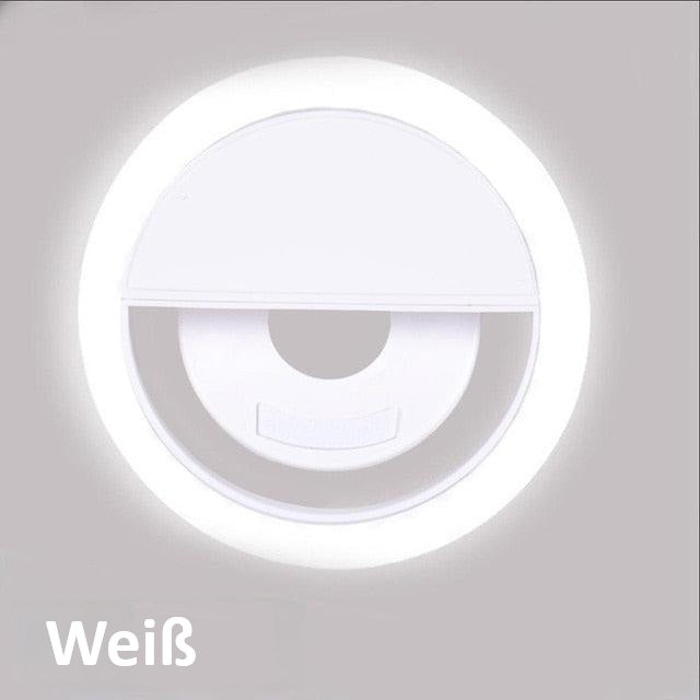 Bärbar ringlampa för selfies - GlowSnap