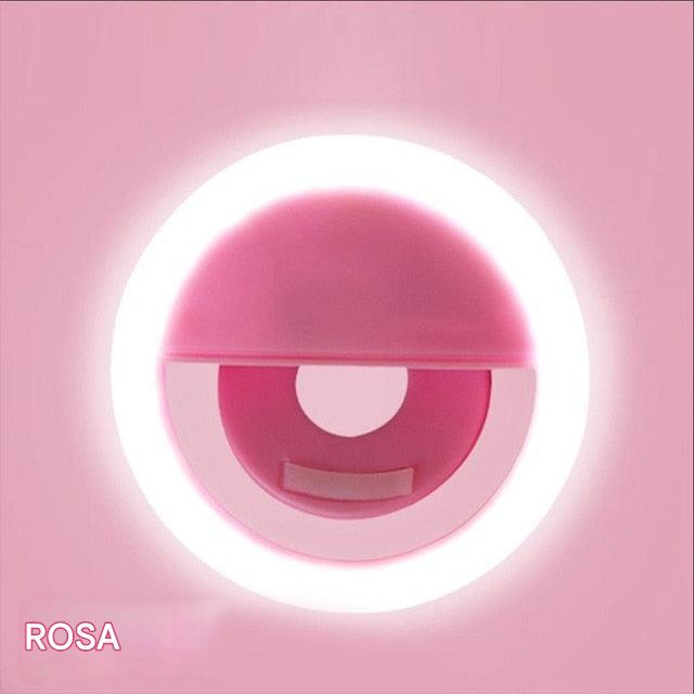 Bärbar ringlampa för selfies - GlowSnap