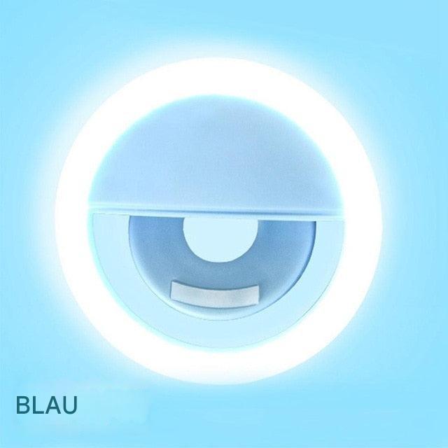 Bärbar ringlampa för selfies - GlowSnap