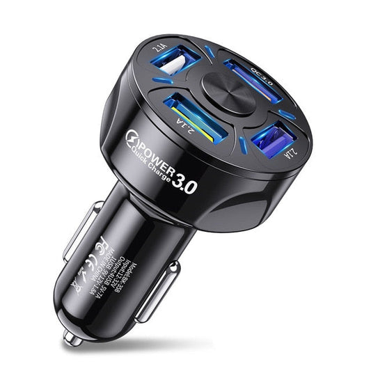 4-Port USB Bil Hurtig Opladning