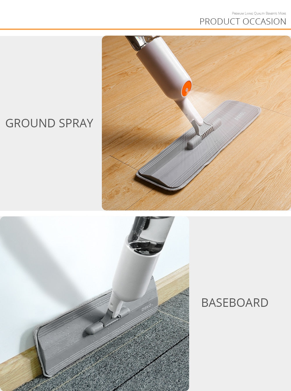 3i1 Håndfejemop Vand Spray Mop