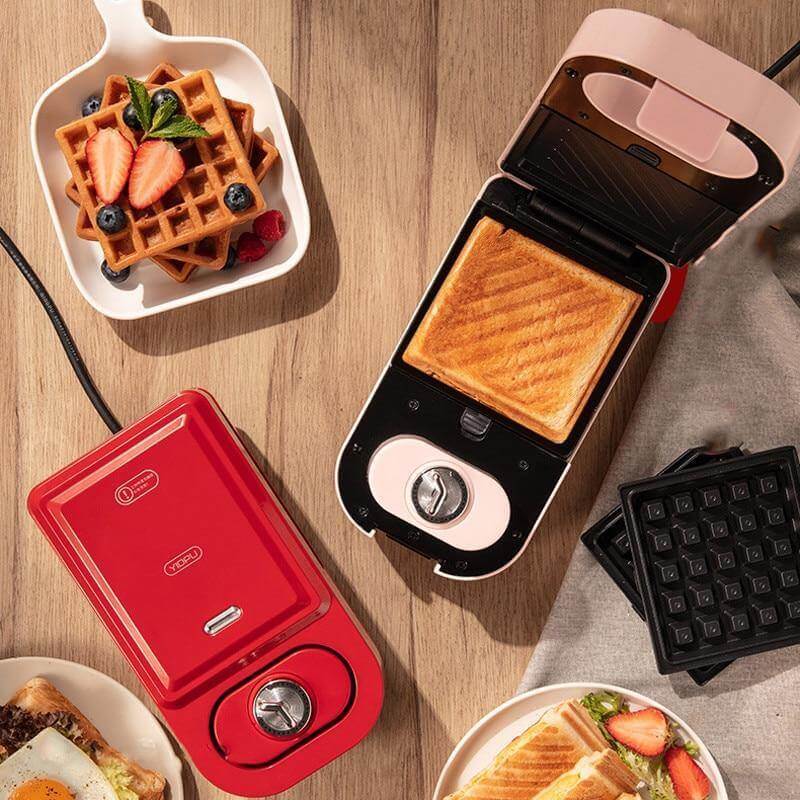 Multifunktionellt Våffeljärn för Frukost