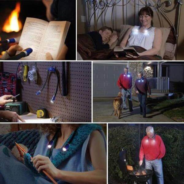 Fleksibel LED Nakkeboglampe