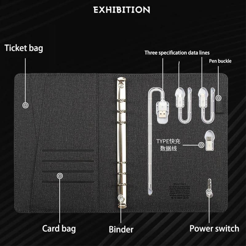 Business Multifunktionell Trådlös Laddning Notebook