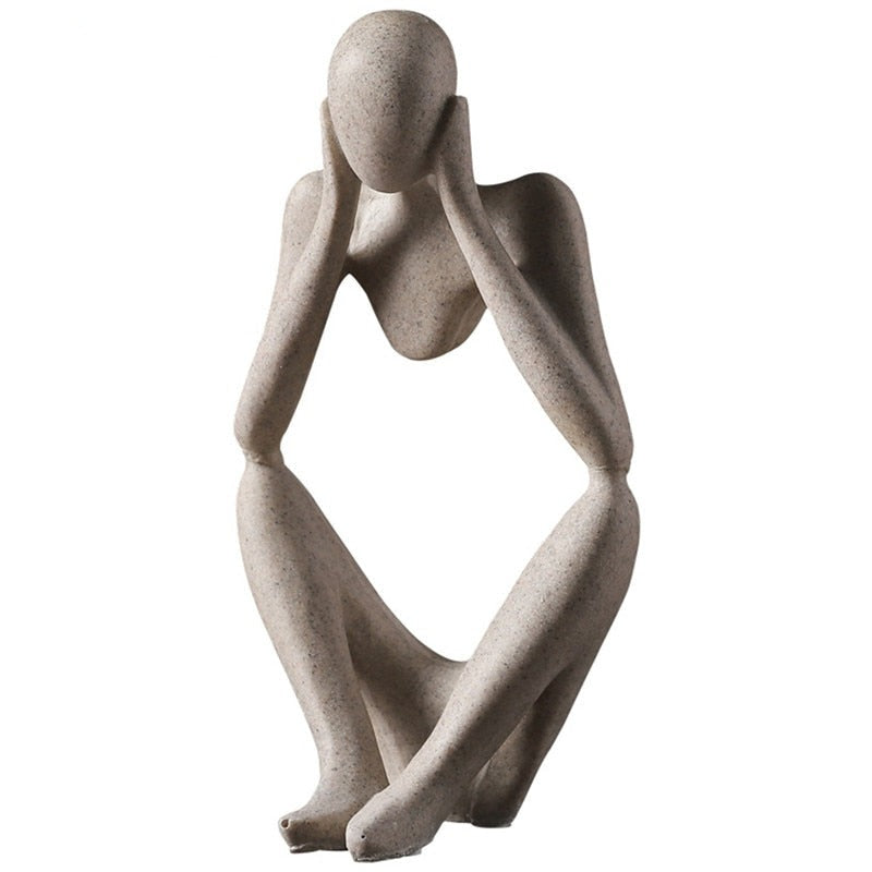 Unik nordiskt designad abstrakt figur för heminredning