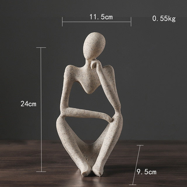 Unik nordiskt designad abstrakt figur för heminredning