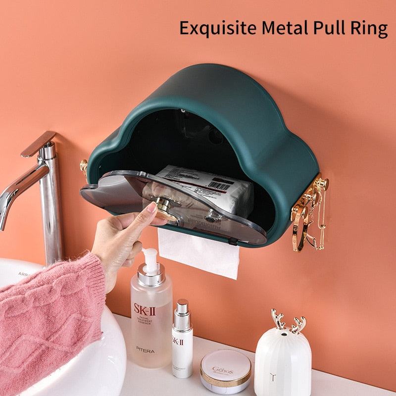 Punch-Free Væghængt Vandtæt Toiletpapirholder