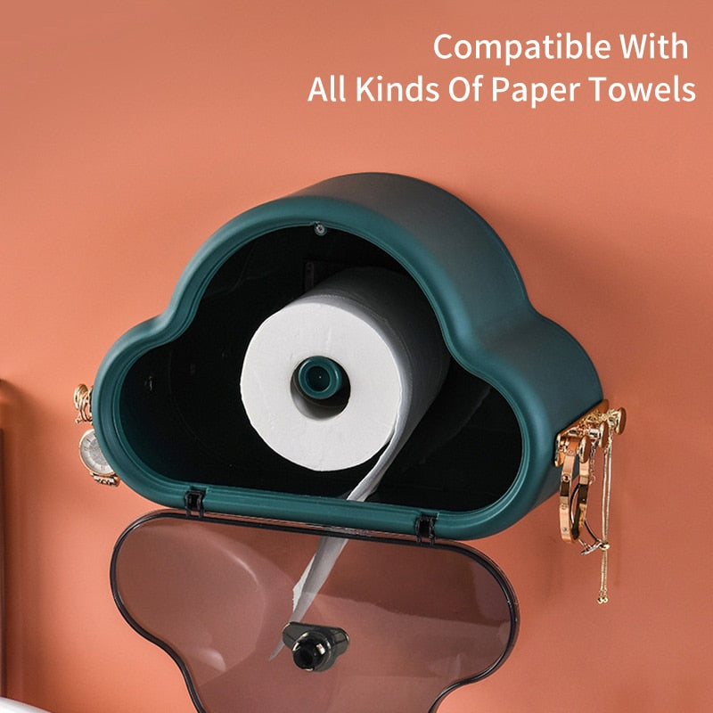 Punch-Free Væghængt Vandtæt Toiletpapirholder