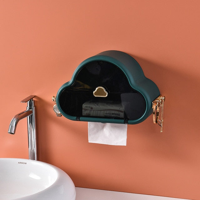 Punch-Free Væghængt Vandtæt Toiletpapirholder