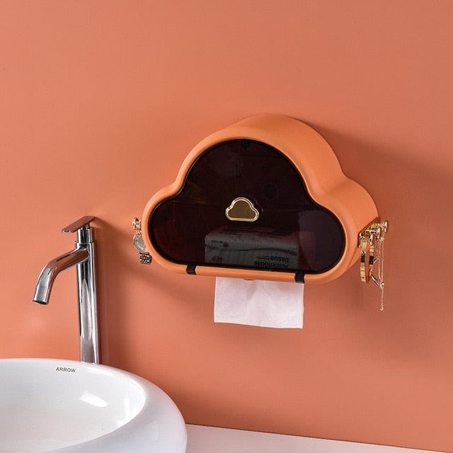 Punch-Free Væghængt Vandtæt Toiletpapirholder