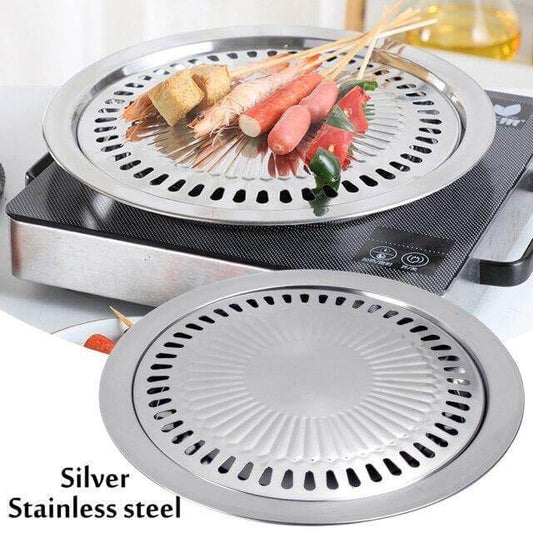 Koreansk bærbar non-stick BBQ grillpande