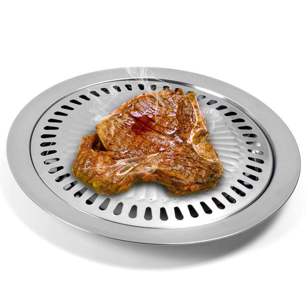 Koreansk bärbar non-stick BBQ grillpanna