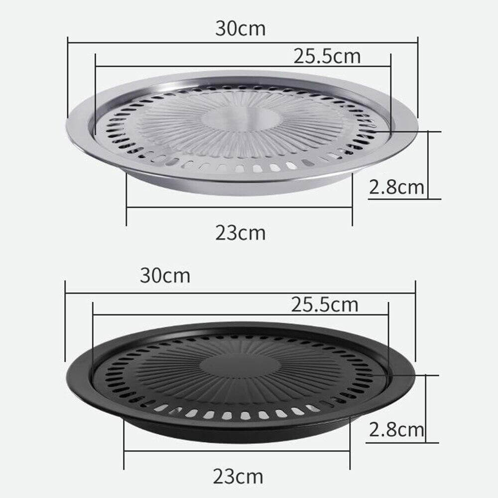 Koreansk bärbar non-stick BBQ grillpanna
