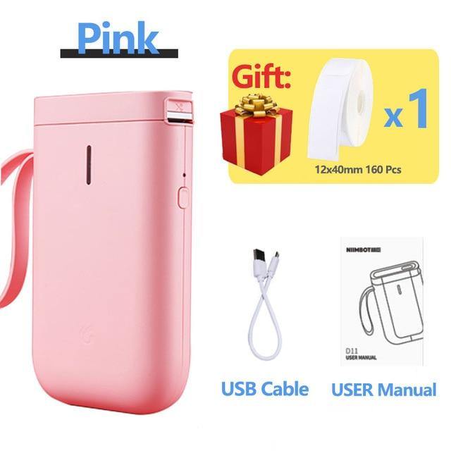 Trådløs bærbar hurtig termisk etiketprinter