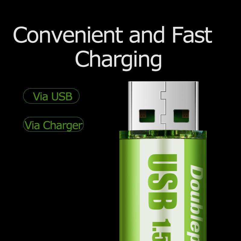 USB genopladeligt smart Li-Ion batteri