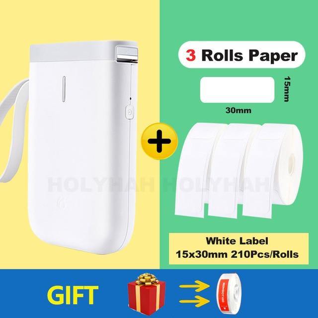 Trådløs bærbar hurtig termisk etiketprinter