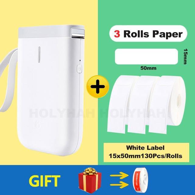 Trådløs bærbar hurtig termisk etiketprinter