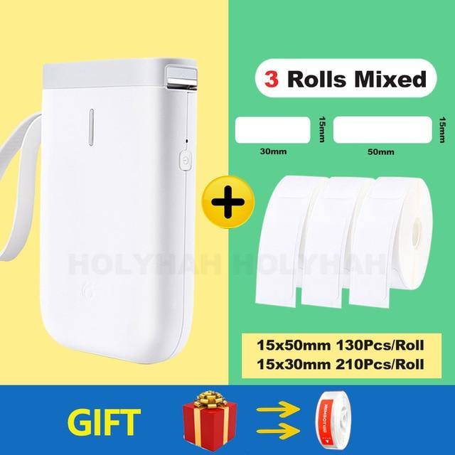 Trådløs bærbar hurtig termisk etiketprinter