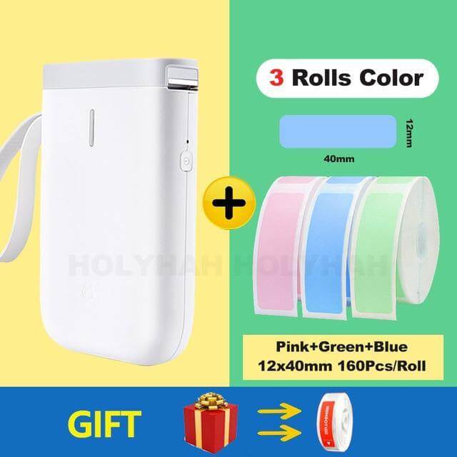 Trådløs bærbar hurtig termisk etiketprinter