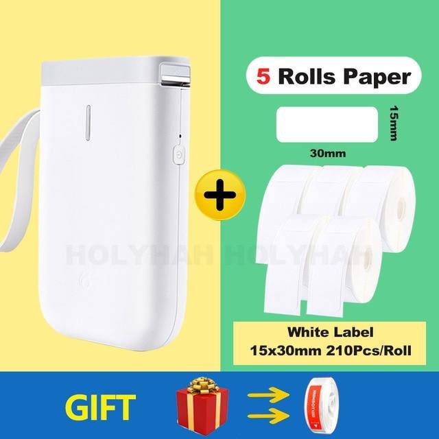 Trådløs bærbar hurtig termisk etiketprinter