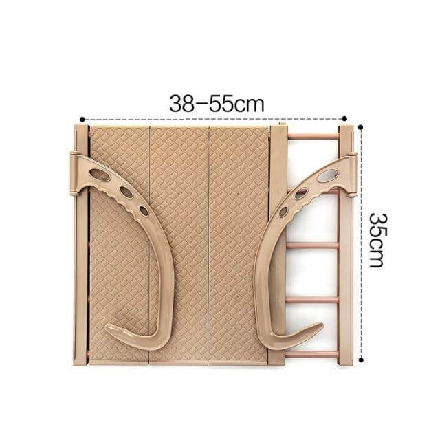 Balkon Foldbar Tøj Hængende Tørrereol Organizer