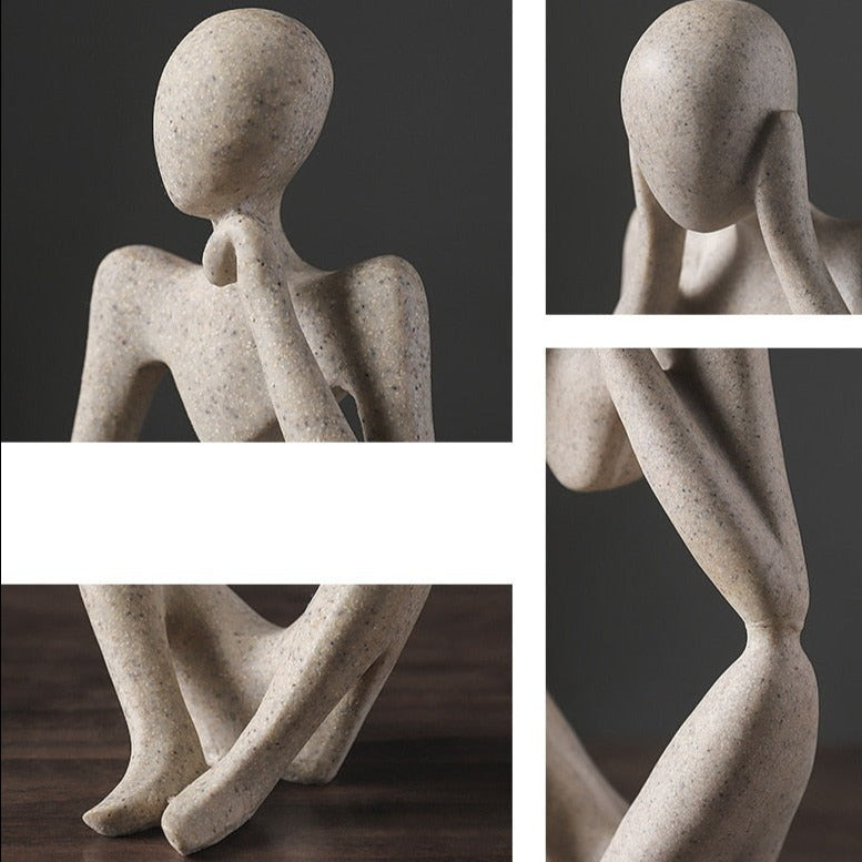Unik nordiskt designad abstrakt figur för heminredning