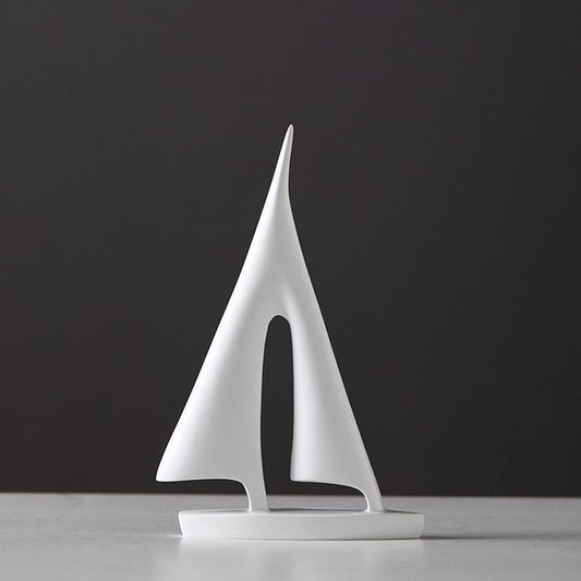 Maritim Vela Statue | Elegant Indendørs Dekoration i Harpiks