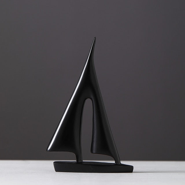 Maritim Vela Staty | Elegant Inomhusdekoration i Resin