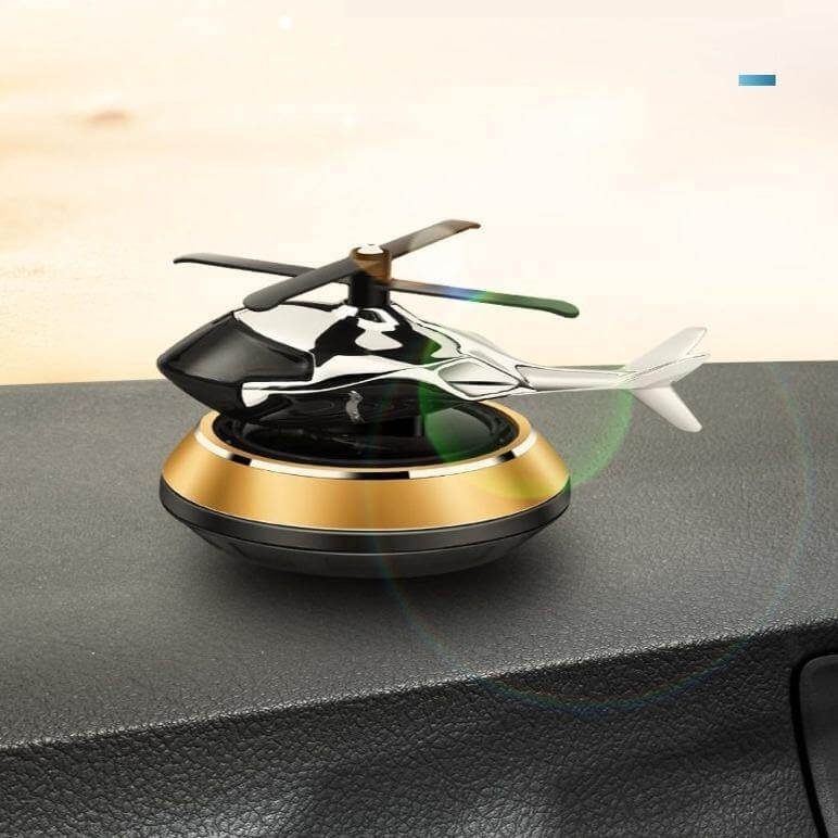 Solcel-drevet roterende helikopter bil luftrenser