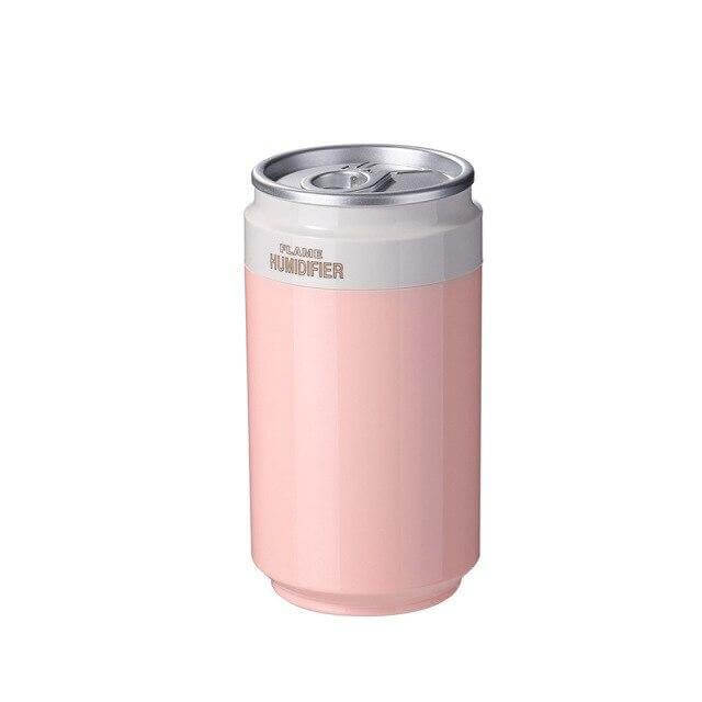 Bærbar ultrasonisk flaske luftfugter med mini lampe