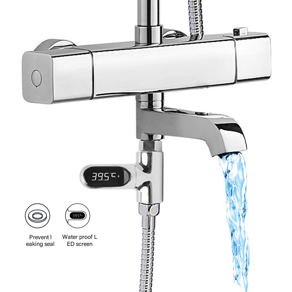 LED-skärm Bad Vattentermometer Kran