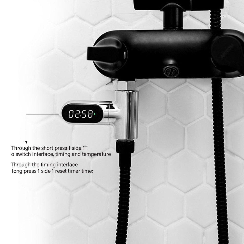 LED-skärm Bad Vattentermometer Kran