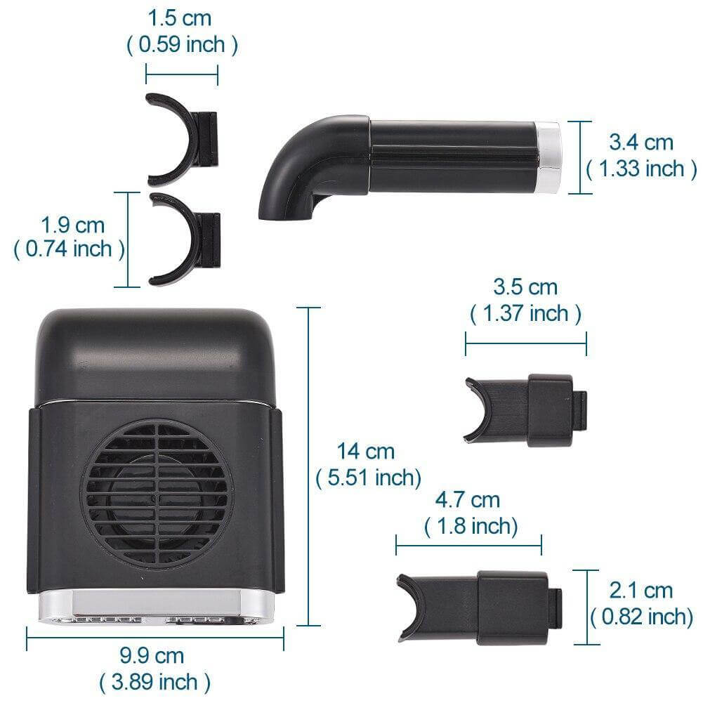 Bil bagsæde køler USB luftblæser