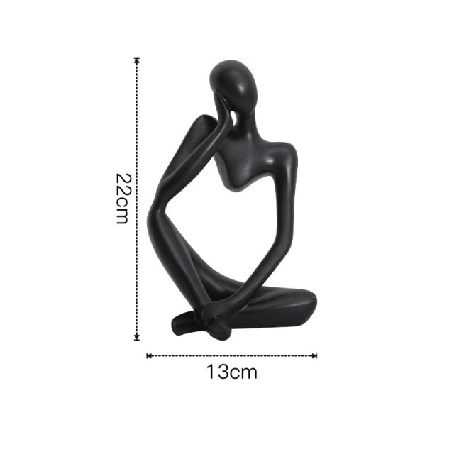 Unik nordiskt designad abstrakt figur för heminredning