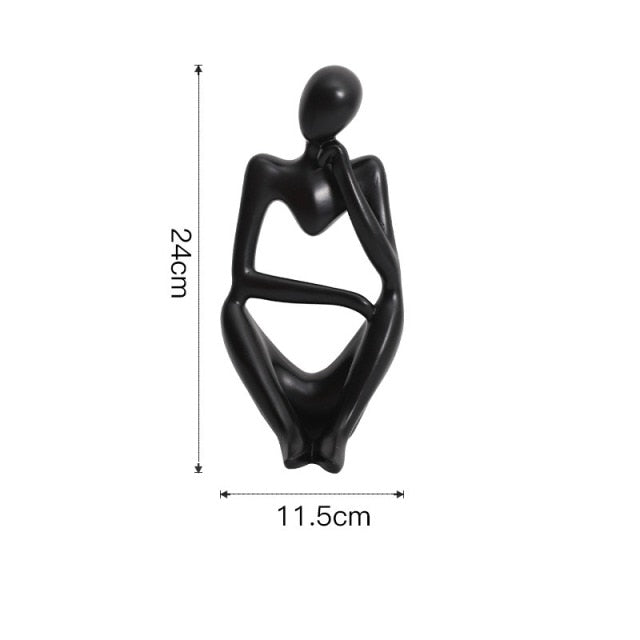Unik nordiskt designad abstrakt figur för heminredning
