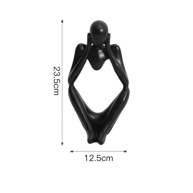 Unik nordiskt designad abstrakt figur för heminredning