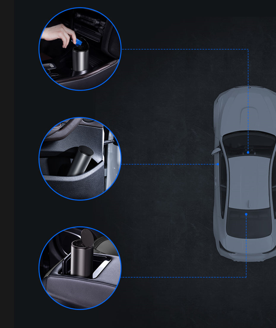 Elegant Mini Mat Skraldespand til Bilen