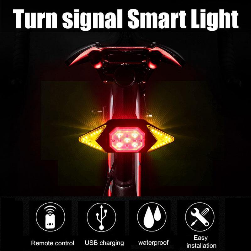 Smart Fjärrkontroll Cykel Blinkerslampa