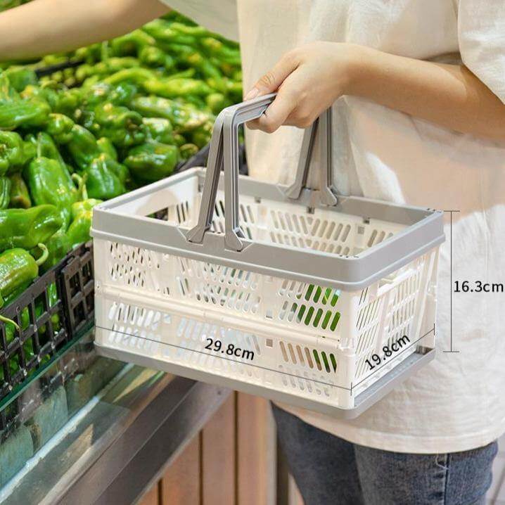 Sammenfoldelig Nem Shopping Foldbar Kurv
