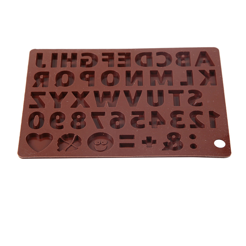 3D Alfabet Silikone DIY Chokoladeform