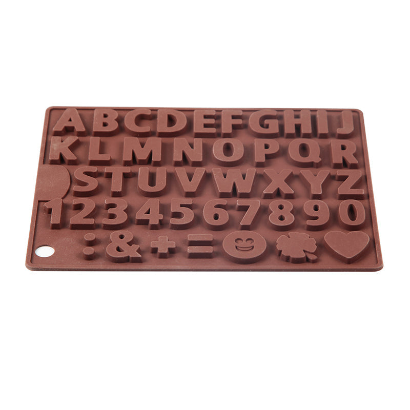 3D Alfabet Silikone DIY Chokoladeform