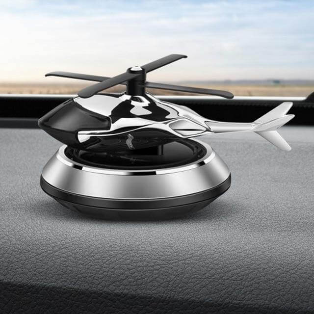 Solcel-drevet roterende helikopter bil luftrenser