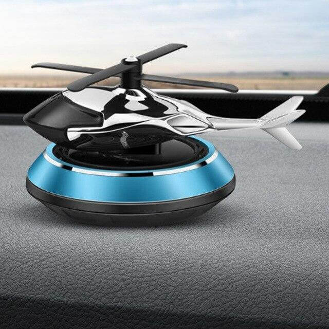 Solcel-drevet roterende helikopter bil luftrenser