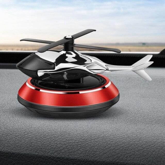 Solcel-drevet roterende helikopter bil luftrenser
