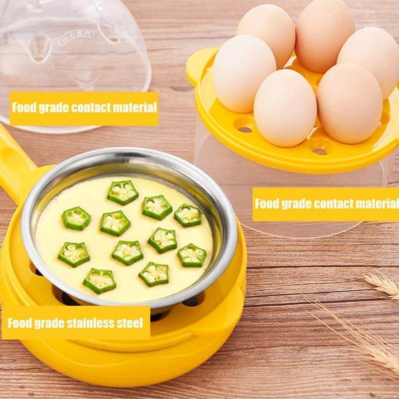 Multifunktionel Non-stick Mini Elektrisk Mad Dampkoger