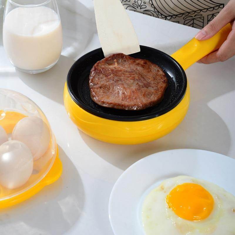 Multifunktionel Non-stick Mini Elektrisk Mad Dampkoger