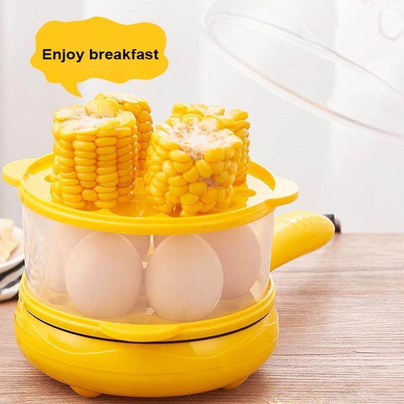 Multifunktionel Non-stick Mini Elektrisk Mad Dampkoger